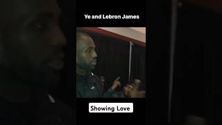 Kanye & Lebron James Backstage Showing Love. #hiphop #rap #kanye #ye #kanyewest #viral #nfl #shorts