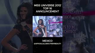 Miss Universe 2012 Top 16 Announcement HD #missuniverse #missuniverso #allaboutnewbeauty