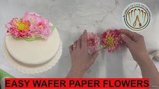 EASY WAFER PAPER FLOWERS