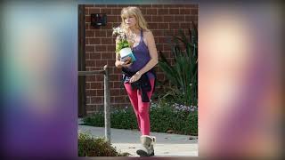 Goldie Hawn shows off sculpted arms as she is gifted a plant and card on her  74th birthday