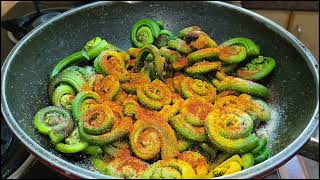 पहाड़ी सबसे ताकत बार लिंगड़ की नया टेस्टी चटपटा रेसीपी | fiddlehead fern recipe | Lingdu recipe