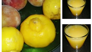 عصير خوخ والحماض 🍹🍑🍋 منعش الذيذه