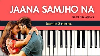 Jaana Samjho Na | Bhool Bhulaiyaa 3 | Easy Piano Tutorial With Notes