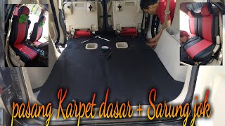 TOYOTA RUSH PASANG SARUNG JOK + KARPET DASAR