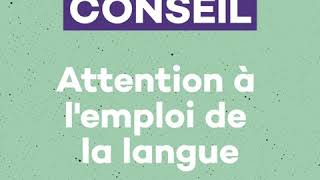 Conseil 3 : Attention à l'emploi de la langue (e-mail de la police)