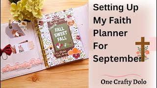 Setting Up My September Faith Planner