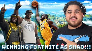 WINNING A FORTNITE GAME AS SHAQ + Funny NFL BANTER with Matt!!