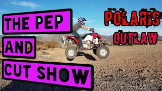 Jumping the Polaris Outlaw 525 Kawasaki KFX 700