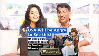 USA Will be Angry to See PM Modi's Grand Welcome in Russia | Putin and PM Modi's video goes viral