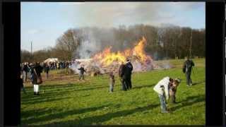 Osterfeuer in Brambauer 2012 im Mühlenbachtal