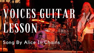 How to play Voices by Alice In Chains (Grunge Guitar Lesson) (Jerry Cantrell Guitar Lesson)