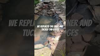 A MASSIVE Bubble Formed Under This Pond! #smallbusiness #contractor #satisfying #ponds #relaxing #va