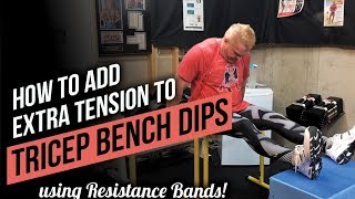 How to Do Triceps Bench Dips with Resistance Bands! Best Resistance Bands Exercises!