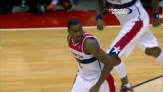 NBA Preseason: John Wall Crossover and Dunk against the Sixers (December 16, 2011)