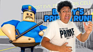 I ESCAPED BARRY'S PRISON RUN! IN ROBLOX (OBBY)