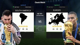 EUROPE ALL STARS VS SOUTH AMERICA ALL STARS IN EAFC!