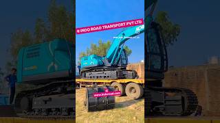 KOBELCO EXCAVATOR TRANSPORTATION @INDO-ROAD. #transport #indo #trucks #trendingvideo #trendingshor