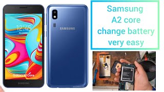 how to open Samsung galaxy A2 core a260 disassembly back panal open batteryreplace