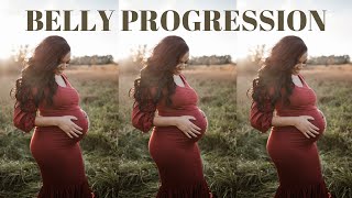 WEEK BY WEEK BELLY PROGRESSION | BABY HAWKINS