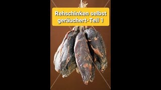 Wildschinken selbst geräuchert #wildfleisch #wildschinken #kalträuchern