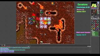 Tibia, fun with Klossie at hellspawns #1