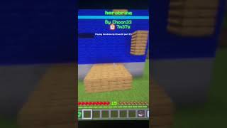 Playing herobrine by Choon33 part 3/5 #minecraft #parkour #minecraftparkour #minecraftshorts