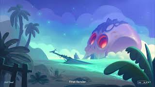 Stylized concept art Theme Skull Island By Sahil Trivedi