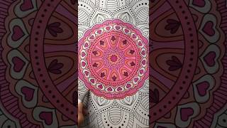 PART 9 pink flower mandala #satisfying #shorts #art