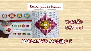 *266* BORDADO HARDANGER PONTO CERZIDO COM PICÔ *VERSÃO DESTRO* Tathinha Bordados Variados