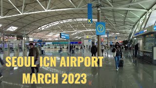 Seoul Incheon Airport Terminal 1 (ICN) Walking Tour March 2023 4K