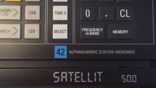 Number Station, Zahlensender S06s, mit Grundig Satellit 500, in Buseck Germany