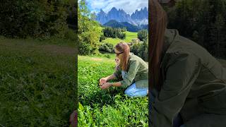 Like two little ducks #travel #grass #mountains #eating #motherhood #life #summer