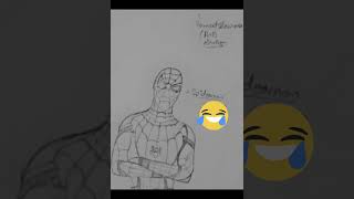 funny spiderman drawing 😂😂#drawing #spiderman #funny #viral #funnyvideo #funnydrawing