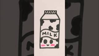 Milk box🥛#youtubeshorts #drawing #cute #cutedrawing #diy#sketch #doodle #doodleart #draw #dailyvlog