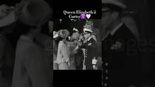 Princess Elizabeth curtsy to Queen Mary #short #elizabeth #thequeen #queenmary #ukroyalfamily