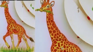 How to draw Giraffe|| Giraffe Drawing 🦒||Drawing with color pencil||Giraffe Drawing Tutorial