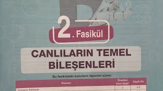 Testokul TYT  Biyoloji konu anlatım föyü-Canlıların Temel Bileşenleri-1