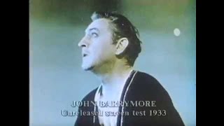 Test de cámara de John Barrtmore para "Hamlet" (1933) (film no realizado)