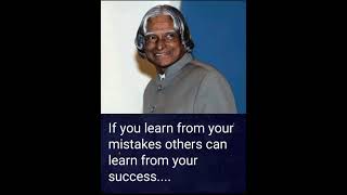 "mistakes/vs/success",,,, quotation by Dr APJ Abdul kalam sir.