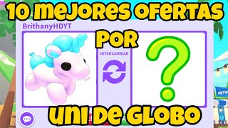 10 MEJORES OFERTAS por UNICORNIO de GLOBOS🦄🎈Adopt Me Roblox