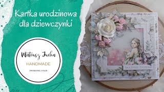 Kartka urodzinowa dla dziewczynki/Moments/Scrap Boys/TUTORIAL - scrapbooking!!!