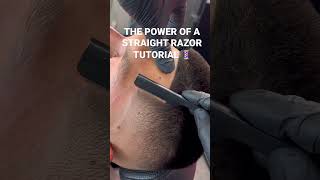 STRAIGHT RAZOR TUTORIAL 💈✂️ #shorts #art #fyp #viral #trending #iphone