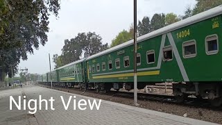 train video night views | train video pakistan train beautiful railway station