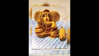 Lord Ganesh Idol made with Maida - #ganesh #vinayaka #lord #homemade #new #ad #viral #video #art ❤️