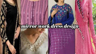 new mirror work dress design|mirror work embroidery designs| @aqufashionideas