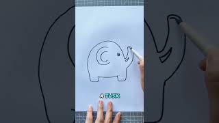 How to Draw an Elephant! 🐘✏️