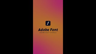 Learn How To Use Adobe Font #shorts