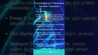 Tiroid Sağlığı İçin Tüketilmesi Gereken Yiyecekler