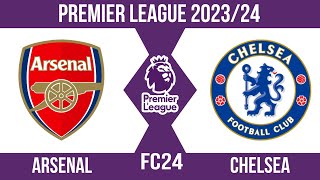 FC24 | Arsenal vs Chelsea | Premier league 2023/24 | Full match