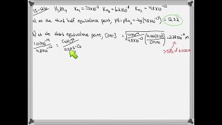 Consider the titration of 100.0 mL of 0.10 M phosphoric acid with 0.10 M…